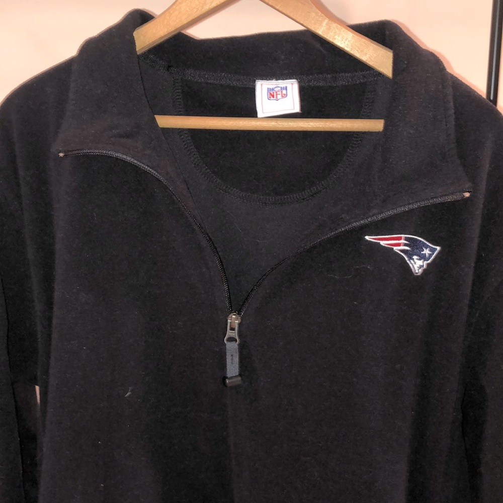 Patriots Fleece Quarter Zip Jacket w/ Pockets